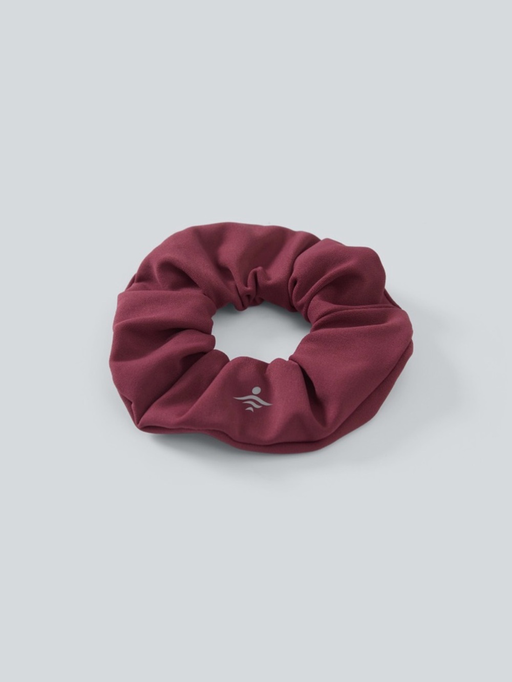 HALARA Maroon Athletic Hair Scrunchie with Reflective Emblem